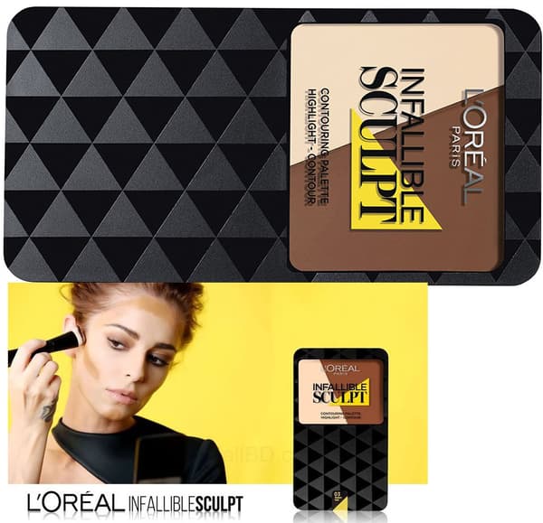 L Oreal Infallible Sculpt Contouring Palette Highlight Contour - Medium/Dark