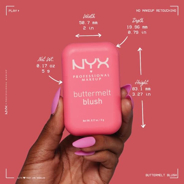 NYX Professional Makeup Buttermelt Blush Blush DU VET BUTTA