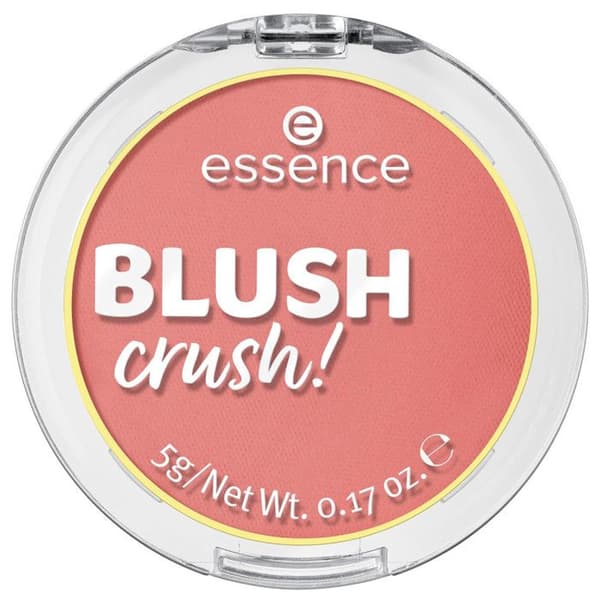 Blush - ESSENCE - Blush Crush! - 20 Djup Ros - Vegan - Utan gluten - Kompakt puder