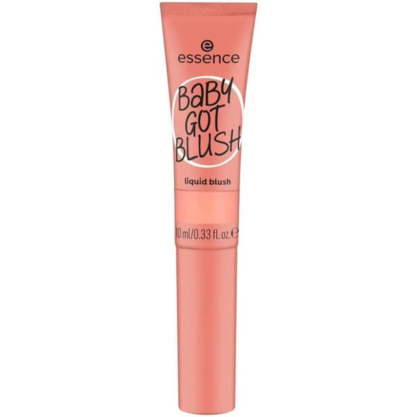 Blush - ESSENCE - Baby Got Blush - 40 Coral Crush - Lätt konsistens - Integrerad svampapplikator