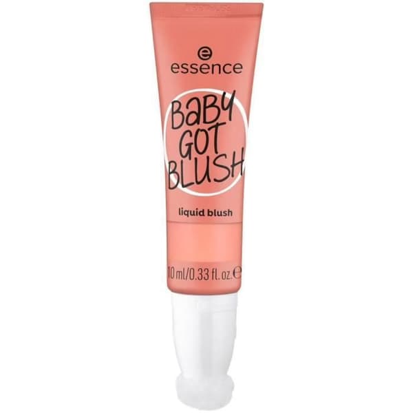 Blush - ESSENCE - Baby Got Blush - 40 Coral Crush - Lätt konsistens - Integrerad svampapplikator