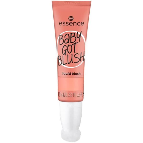 Blush - ESSENCE - Baby Got Blush - 40 Coral Crush - Lätt konsistens - Integrerad svampapplikator