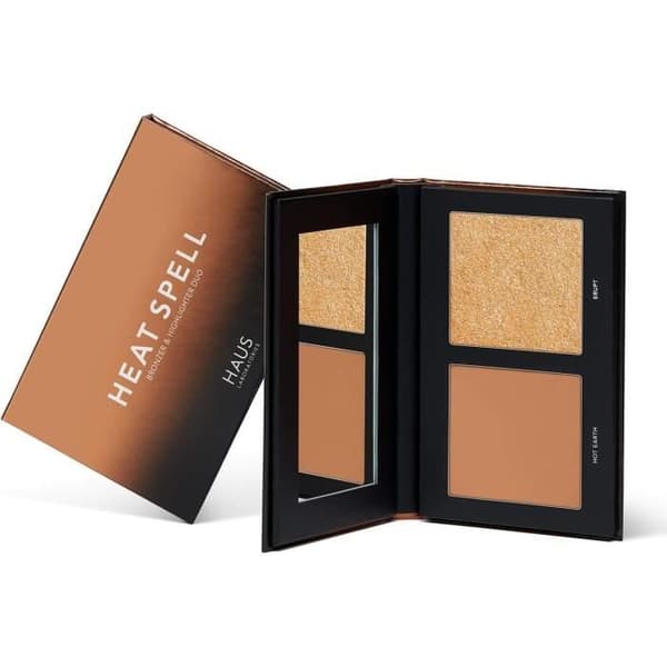 Haus Laboratories Head Rush Blush Duo Heat Spell Bronzer Duo, Highlighter Cheek Duos