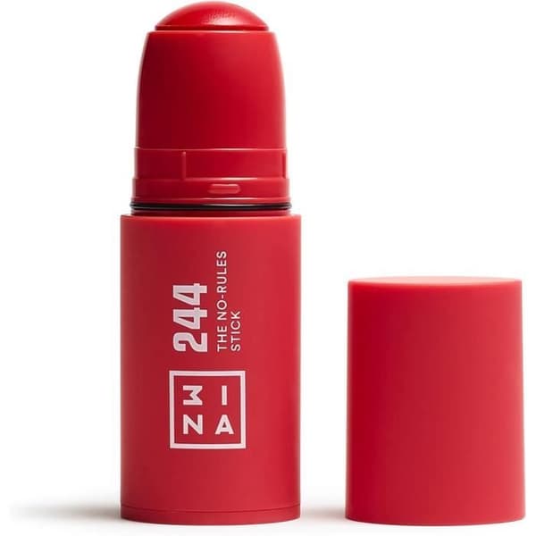 3INA MAKEUP - No-Rules Stick 244 - Rouge - Blush Crème Rouge med Hyaluronsyra - Blush Stick för Ögon, Läppar och Kinder -