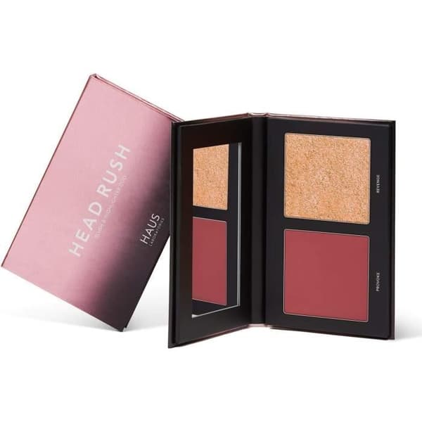 Haus Laboratories Head Rush Blush Duo Heat Spell Bronzer Duo, Highlighter Cheek Duos