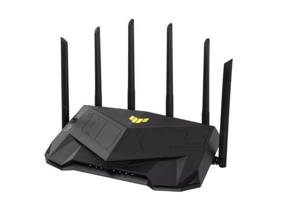 Wireless Wifi 6 Dual Band Gaming Router | TUF-AX6000 | 802.11ax | 1148+4804 Mbit/s | 10/100/1000 Mbit/s | Ethernet LAN (RJ-45) ports 5 | Mesh Support Svart