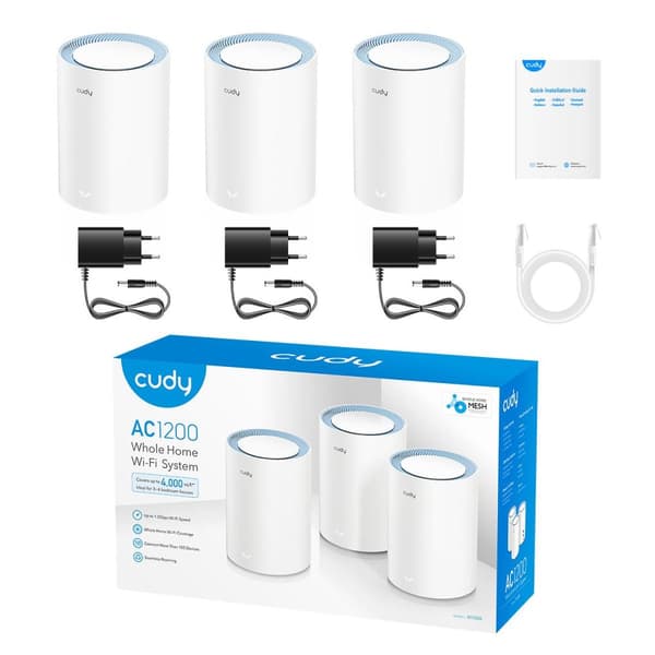 System WiFi Mesh M1200 (3-Pack) AC1200