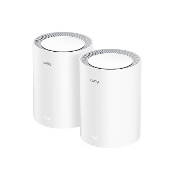 Cudy M1800 2-pack Dual-band (2.4 GHz / 5 GHz) Wi-Fi 6 (802.11ax) White 1 Internal Hvit
