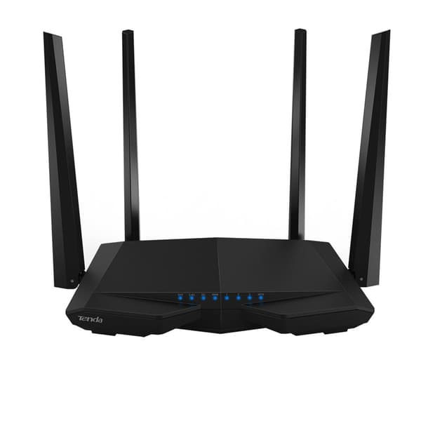 ROUTER Tenda wireless 1200Mbps, 4 porturi 10/100Mbps, 4 antene externe, Dual Band AC1200 "AC6" (timbru verde 0.8 lei) Hvid