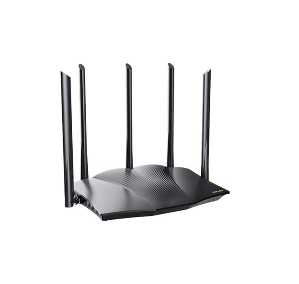ROUTER Tenda wireless AX3000, 3000Mbps,1 x WAN Gigabit, 3 porturi Gigabit, 2.4 Ghz/5 Ghz dual band, 5 antene externe, WI-FI 6 "RX12 PRO" (timbru verde