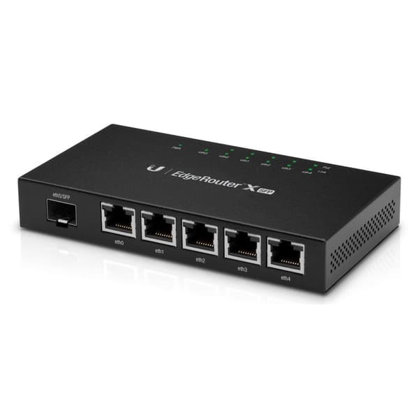 Maršrutizatorius Ubiquiti Networks Ubiquiti EdgeRouter ER-X-SFP 5 Gigabit RJ45 ports with passive PoE support,1xSFP Sort
