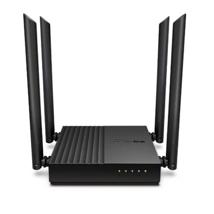 TP-Link ARCHER A64 wireless router Gigabit Ethernet Dual-band (2.4 GHz / 5 GHz) Black Sort