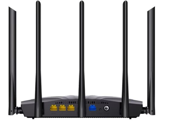 ROUTER Tenda wireless AX1500Mbps,1 x WAN Gigabit, 3 porturi LAN Gigabit, 2.4 GHz/5 GHz dual band, 5 antene externe, WI-FI 6 "RX2 PRO" (timbru verde 0.