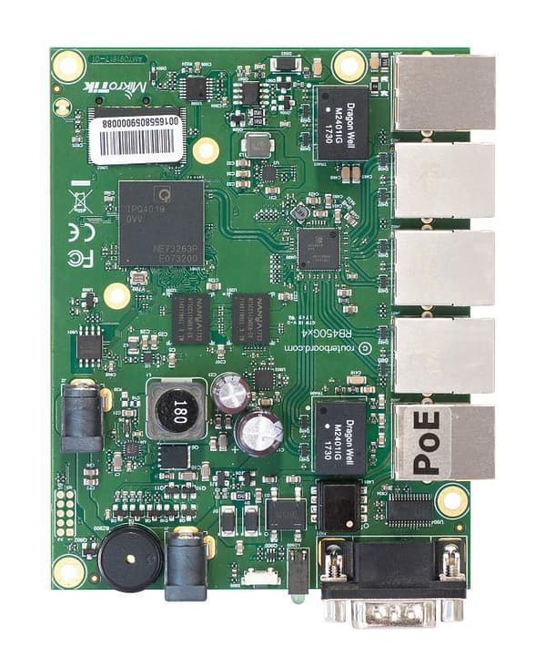 MikroTik RouterBOARD 450Gx4 med fyra, RB450GX4