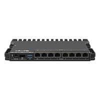 MikroTik RouterBOARD 5009UPr+S+IN, jossa Marvell Armada ARMv8 -suoritin (4 ydintä, 1,4 GHz), 1 Gt RAM DDR4 -muistia, 1 Gt NAND-muistia RB5009UPr+S+IN,