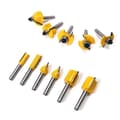 Miniatyrbild 4 av 4: Karbidfräsbits-set, 100 stycken, 1/4 tum skaft, precisionsfräsdesign