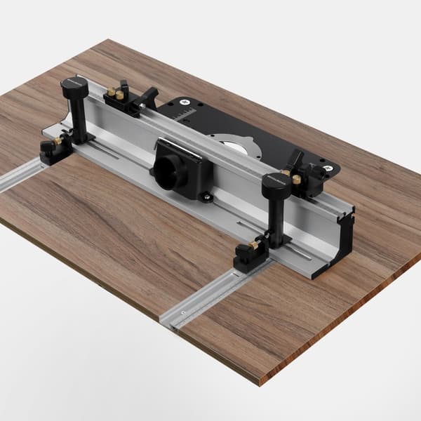 Wnew träbearbetningsfräsbord staket aluminium profil stängselsystem 700 mm med skjutbara fästen bitskydd