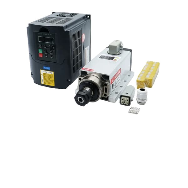 CNC-fräs kit, 4-axlig stegmotor, vattenkyld spindel, 2,2kw 220v luft