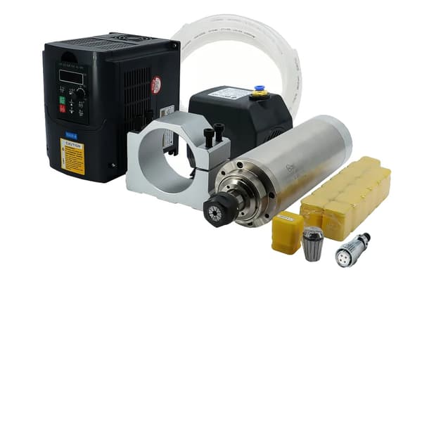 CNC-fräs kit, 4-axlig stegmotor, vattenkyld spindel, 2,2kw 220v vatten