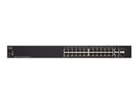 Cisco Small Business SG250-26 - Switch - smart - 24 x 10/100/1000 + 2 x kombinations-Gigabit SFP - rackmonterbar