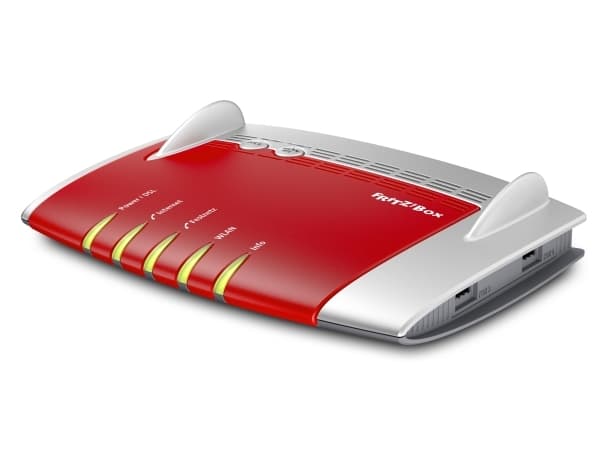 AVM FRITZ!Box 7490, Wi-Fi 5 (802.11ac), Kaksitaajuus (2,4 GHz/5 GHz), Ethernet LAN, 3G, ADSL, Punainen, Hopea
