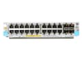 Miniatyrbild 4 av 5: HPE - Expansionsmodul - Gigabit Ethernet (PoE+) x 20 + Gigabit Ethernet / 10 Gigabit SFP+ x 4 - för HPE Aruba 5406R, 5406R 16, 5406R 44, 5406R 8-port