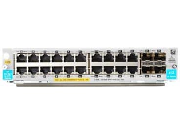 HPE - Expansionsmodul - Gigabit Ethernet (PoE+) x 20 + Gigabit Ethernet / 10 Gigabit SFP+ x 4 - för HPE Aruba 5406R, 5406R 16, 5406R 44, 5406R 8-port