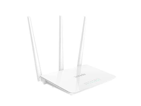 Tenda F3, Wi-Fi 4 (802.11n), Nätverksansluten (Ethernet), Vit, Bordsrouter