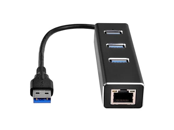 SilverStone EP04 - Hubb - 3 x USB 3.1 Gen 1 + 1 x 10/100/1000 - skrivbordsmodell