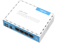 MikroTik RouterBOARD hAP-Lite RB941-2nD - Trådløs ruter 4-portssvitsj 2,4 GHz