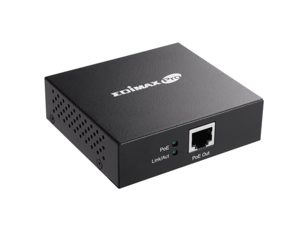 Edimax Pro IEEE 802.3at Gigabit PoE+ Extender - Forsterker - 1GbE - 10Base-T, 100Base-TX, 1000Base-T - RJ-45 / RJ-45 - opp til 100 m