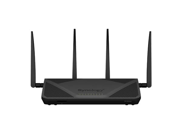 Synology RT2600ac - Trådløs ruter 4-portssvitsj - 1GbE - WAN-porter: 2 - Wi-Fi 5 - Dobbeltbånd