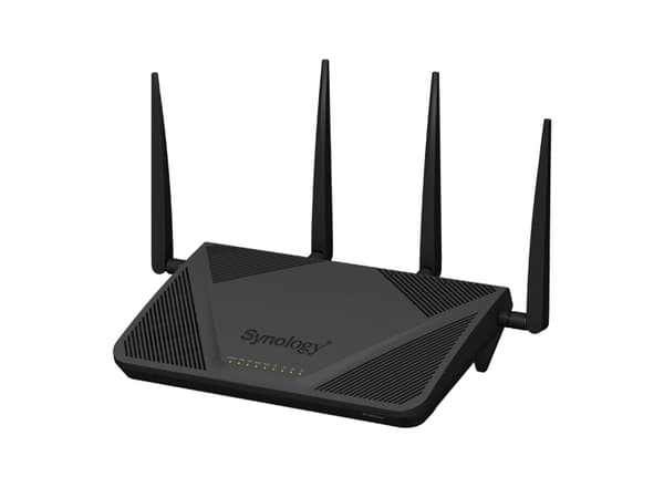 Synology RT2600ac - Trådløs ruter 4-portssvitsj - 1GbE - WAN-porter: 2 - Wi-Fi 5 - Dobbeltbånd