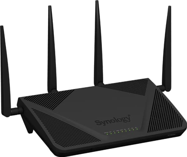 Synology RT2600ac - Trådløs ruter - 4-portssvitsj - GigE - WAN-porter: 2 - 802.11a/b/g/n/ac - Dobbeltbånd