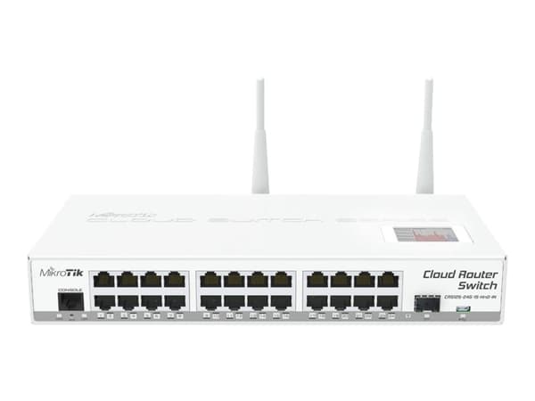 MikroTik Cloud Router Switch CRS125-24G-1S-2HnD-IN - Kytkin - L3 - Administreret - 24 x 10/100/1000 + 1 x SFP - työpöytä - DC strøm