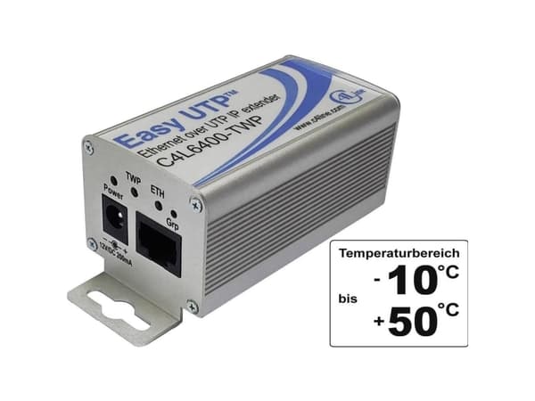 Renkforce RF-2555340 Nätverksförlängning 2-trådig Räckvidd (max.): 500 m 1 st 100 MBit/s utan PoE-funktion