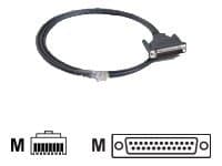Moxa - Seriell RS-232 kabel - RJ-45 (hann) til DB-25 (hann) - 1.5 m - for Moxa CN2510, CN2610, CP-104, Opt4, Opt8; NPort 5210, 5610, 5630