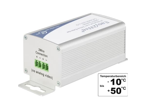 2 Port NetværksforlængelseRenkforce2-trådsRækkevidde (max.): 400 m100 MBit/s