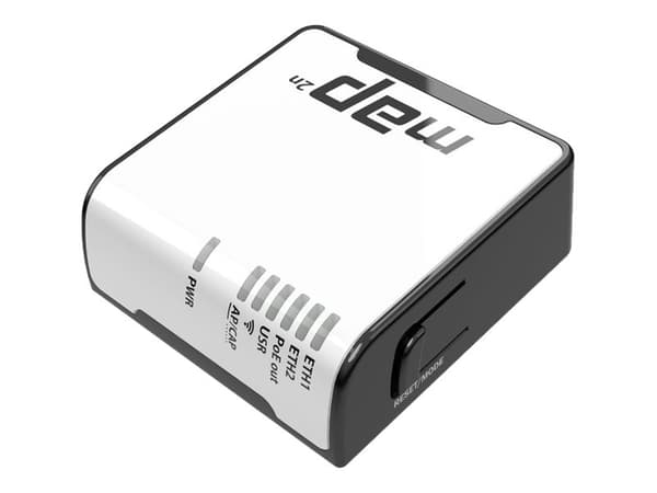 MikroTik RouterBOARD mAP - Trådløst tilgangspunkt - Wi-Fi - 2.4 GHz Sort, Hvit