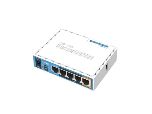 MikroTik RouterBOARD hAP ac lite RB952UI-5AC2ND - Trådløst tilgangspunkt - 100Mb LAN - Wi-Fi 5 - 2.4 GHz, 5 GHz - DC-strøm
