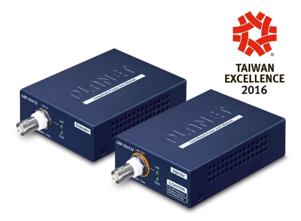 PLANET ASSMANN 1x Long Reach PoE Over Coax Extender Kit, Nätverkssändare och -mottagare, 1000 m, 10,100 Mbit/s, 10/100Base-T(X), IEEE 802.3, IEEE 802