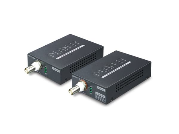 PLANET ASSMANN 1x Long Reach PoE Over Coax Extender Kit, Nätverkssändare och -mottagare, 1000 m, 10,100 Mbit/s, 10/100Base-T(X), IEEE 802.3, IEEE 802 Blå