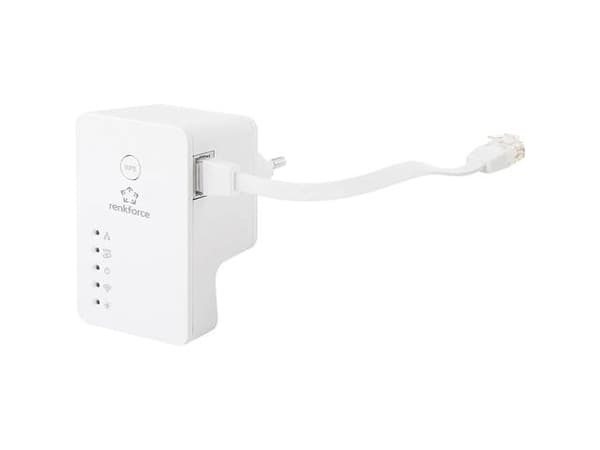 Renkforce RF-AP-N300Mini - Bridge - 802.11b/g/n - 2,4 GHz - kan kobles til vegguttak