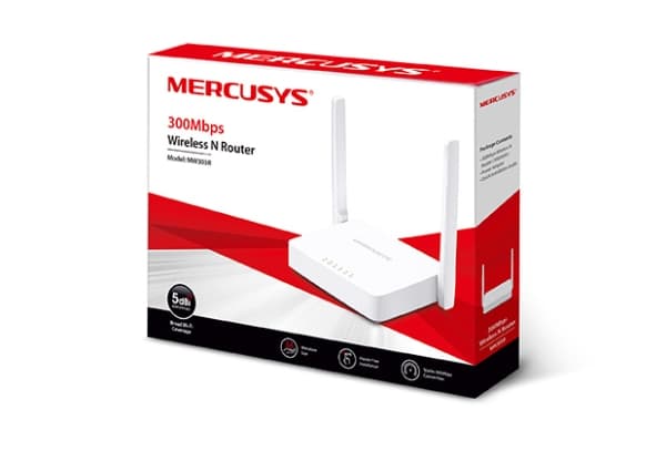 Mercusys MW305R - Trådløs ruter 4-portssvitsj 2,4 GHz