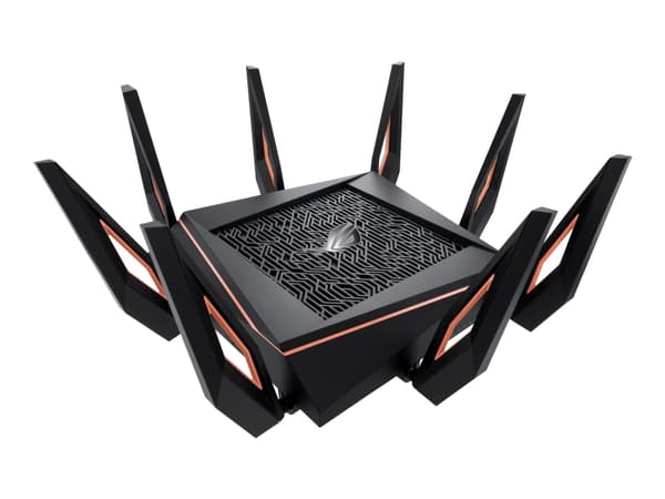 ASUS ROG Rapture GT-AX11000 - Trådlös router 4-ports-switch - 1GbE, 2.5GbE - WAN-portar: 2 - Wi-Fi 6 - Trippelband