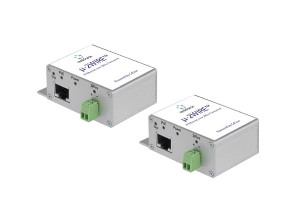 Renkforce RF-3684874 Nätverksförlängning 2-wire Räckvidd (max.): 300 m 2 x 200 MBit/s med PoE-funktion