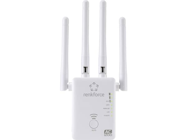 Renkforce AC1200 Dualband WLAN-Router/Repeater/AP (RF-3804172)