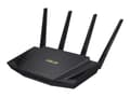 Miniatyrbilde 1 av 5: ASUS RT-AX58U - - trådløs ruter - 4-portssvitsj - 1GbE - Wi-Fi 6 - Dobbeltbånd