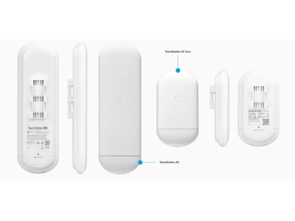 Ubiquiti NanoStation loco 5AC - Trådlös brygga - AirMax ac (paket om 5)