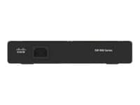 Cisco Integrated Services Router 921 - Router - WWAN 4-ports-switch - 1GbE - WAN-portar: 2